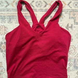 ALO Yoga Red Women's Top Tank Large